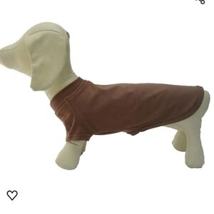 Lovelonglong Dachshund 100% Cotton T-Shirt in Coffee Size D-XL